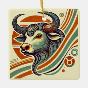 Taurus Zodiac Christmas Ornament Personalised