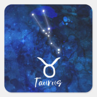 Taurus Zodiac Constellation Blue Galaxy Celestial