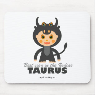 Taurus Zodiac for Kids Mouse Mat