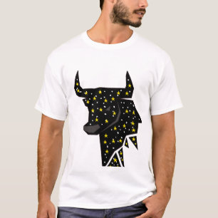 Taurus Zodiac Galaxy Bull Artwork T-Shirt