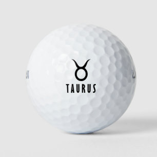 Taurus zodiac golf balls