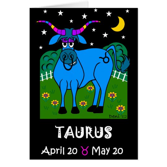 TAURUS ZODIAC GREETING CARD