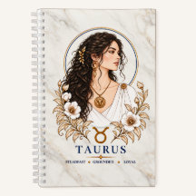 Taurus Zodiac Hardbound Journal