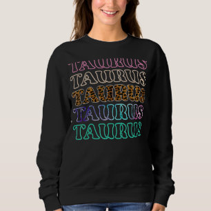 Taurus Zodiac Horoscope Leopard May Birthday Sweatshirt