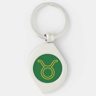Taurus Zodiac Metal Keychain