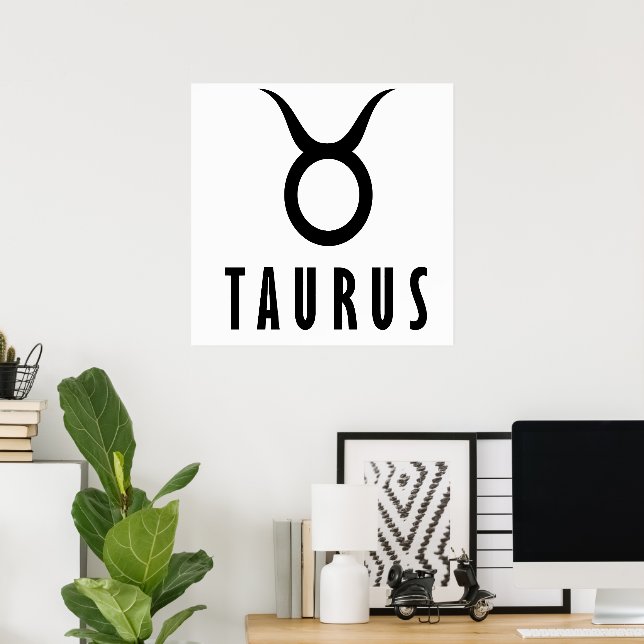 Taurus zodiac poster (Home Office)