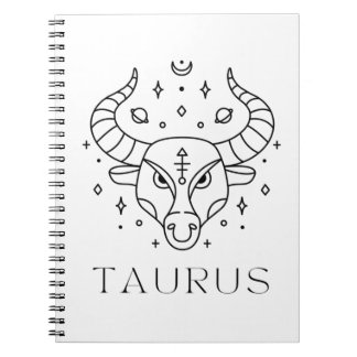 Taurus Zodiac Sign Astrology  Notebook