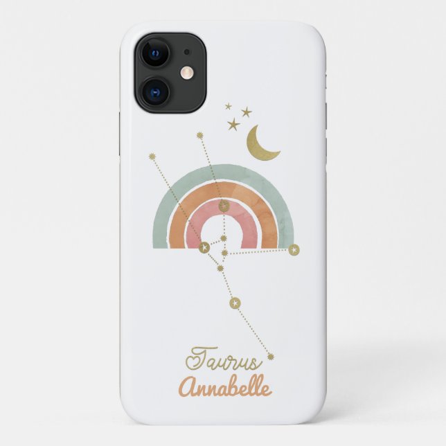 Taurus Zodiac Sign Case-Mate iPhone Case (Back)