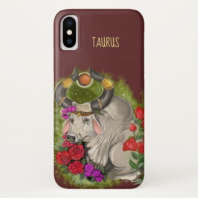 Taurus Zodiac Sign Case-Mate iPhone Case (Back)