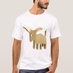 Taurus Zodiac Sign Elegant Gold Astrology Symbol T-Shirt