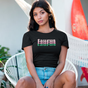 Taurus Zodiac Sign Green Power Colour T-Shirt