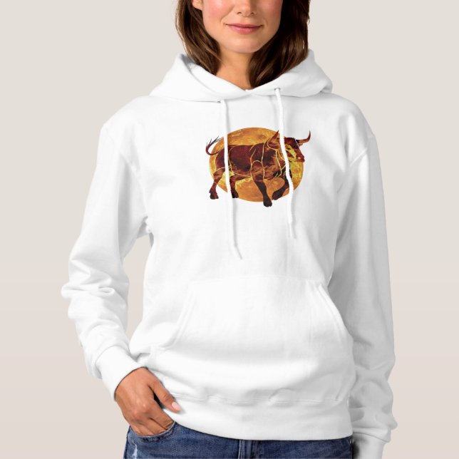 Taurus Zodiac Sign Hoodie (Front)