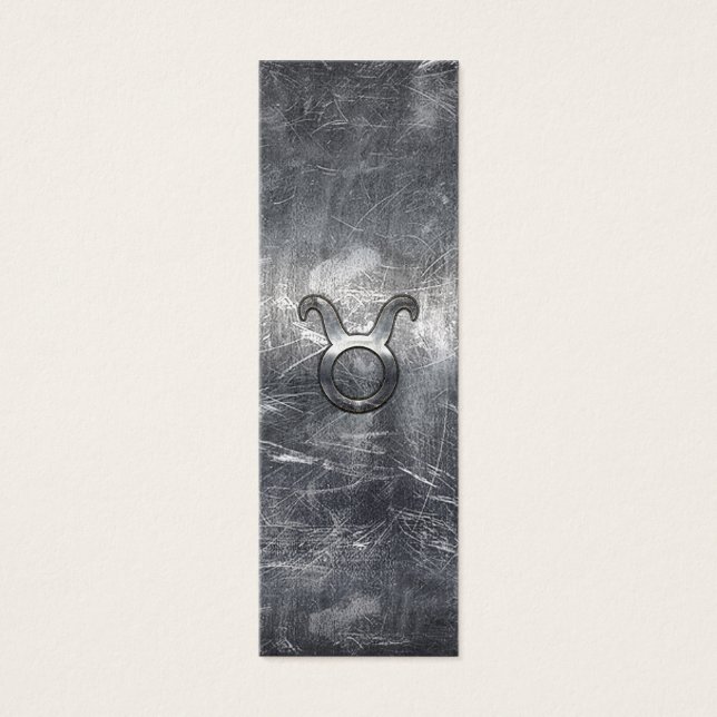 Taurus Zodiac Sign in Grunge Distressed Style (Front)