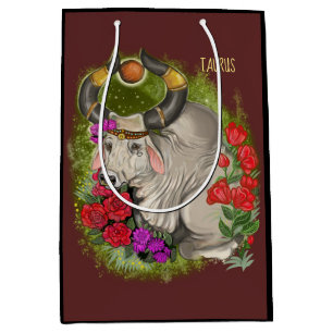 Taurus Zodiac Sign Medium Gift Bag
