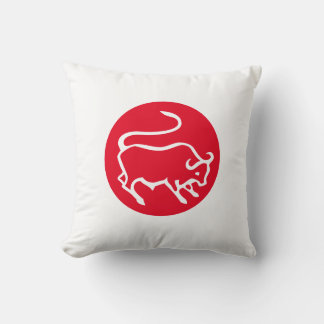 Taurus Zodiac Sign Modern Minimalist Plain Elegant Cushion