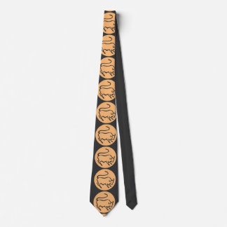 Taurus Zodiac Sign Modern Minimalist Plain Elegant Tie