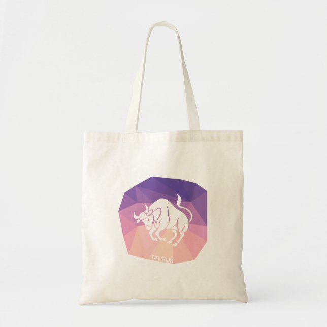Taurus zodiac sign modern tote bag (Front)