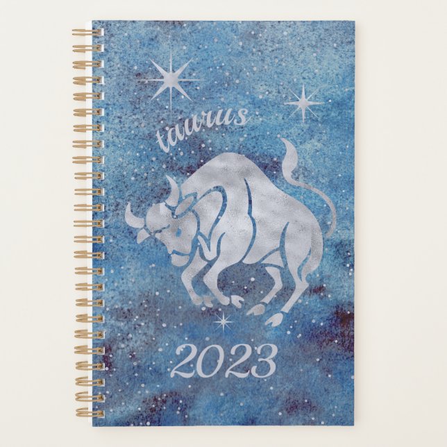 Taurus Zodiac Sign Planner (Front)