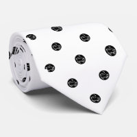 Taurus zodiac sign polka dot necktie