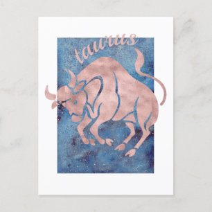 Taurus Zodiac Sign Postcard