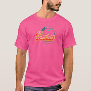 Taurus Zodiac Sign Retro Graphic Astrology T-Shirt