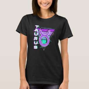 Taurus Zodiac Sign Vaporwave Aesthetics 80s 90s Me T-Shirt