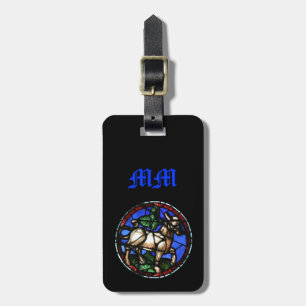Taurus Zodiac Stained Glass Notre-Dame de Paris LT Luggage Tag