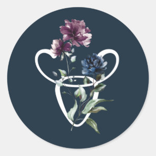 Taurus Zodiac Symbol Classic Round Sticker