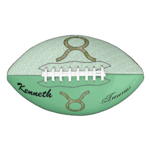 Taurus Zodiac Symbol Element by Kenneth Yoncich American Football