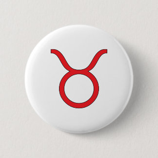 Taurus, Zodiac symbol, horoscope 6 Cm Round Badge