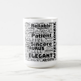 Taurus Zodiac Word Cloud Inspiration Coffee Mug