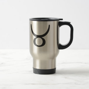 TAURUS, ZODIACAL SIGN TRAVEL MUG