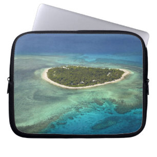 Tavarua Island and coral reef, Mamanuca Islands Laptop Sleeve