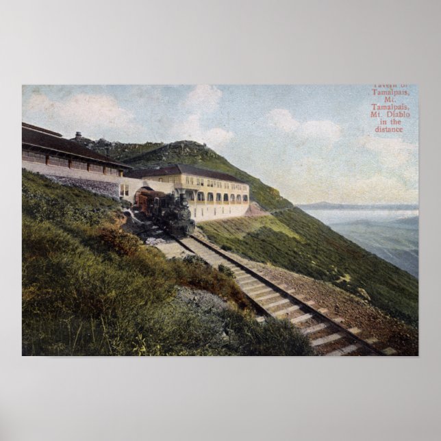 Tavern of Tamalpais View of Mt. Diablo Poster (Front)