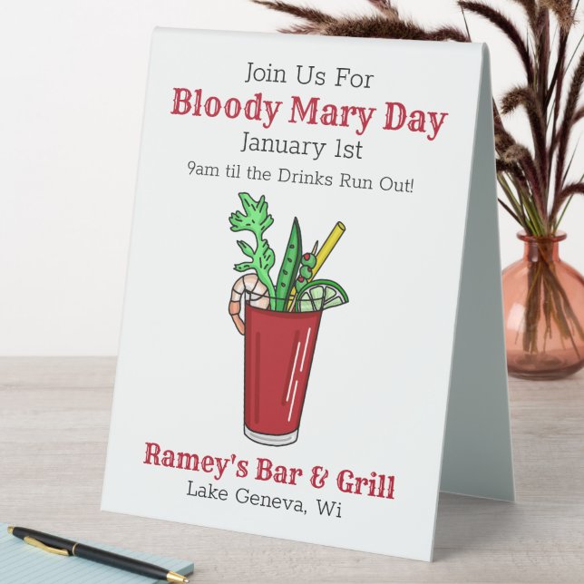 Tavern Promotional Tool for Bloody Mary Day (In SItu (Table))