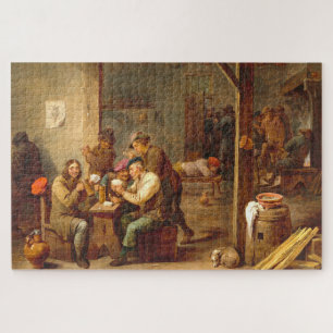 Tavern Scene, Teniers, Flemish Art Jigsaw Puzzle