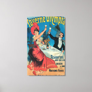 Taverne Olympia Promotional Poster Canvas Print
