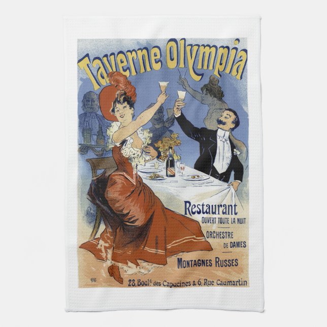 Taverne Olympia Tea Towel (Vertical)