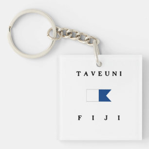 Taveuni Fiji Alpha Dive Flag Key Ring