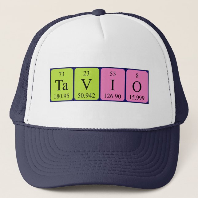Tavio periodic table name hat (Front)