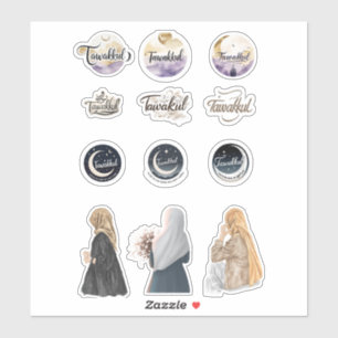 Tawakkul Islamic Sticker Set Faith-Inspired Muslim