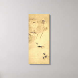 Tawaraya Sōtatsu Waterfowls in Lotus Pond Canvas Print