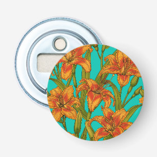 Tawny dailily flowers bottle opener