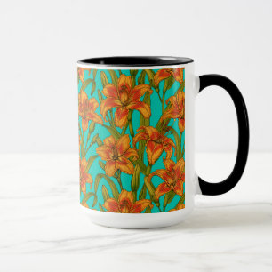 Tawny dailily flowers mug