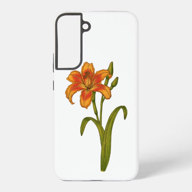 Tawny daylily samsung galaxy s22+ case (Back)