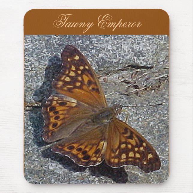 Tawny Emperor Butterfly Mousepad (Front)
