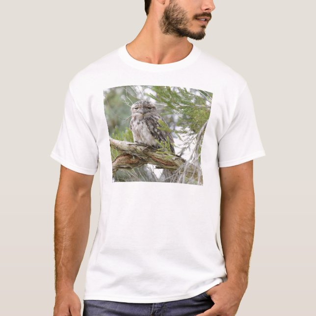 TAWNY FROGMOUTH OWL RURAL QUEENSLAND AUSTRALIA T-Shirt (Front)