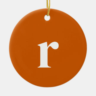 Tawny Initial Letter | Trendy Minimalist Ceramic Tree Decoration