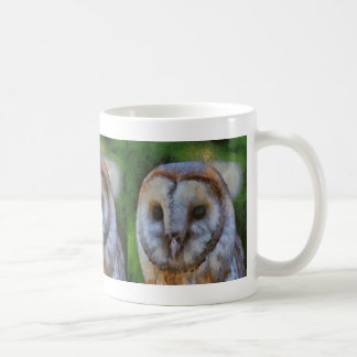 Tawny Owl In Pointillism Art Coffee Mug