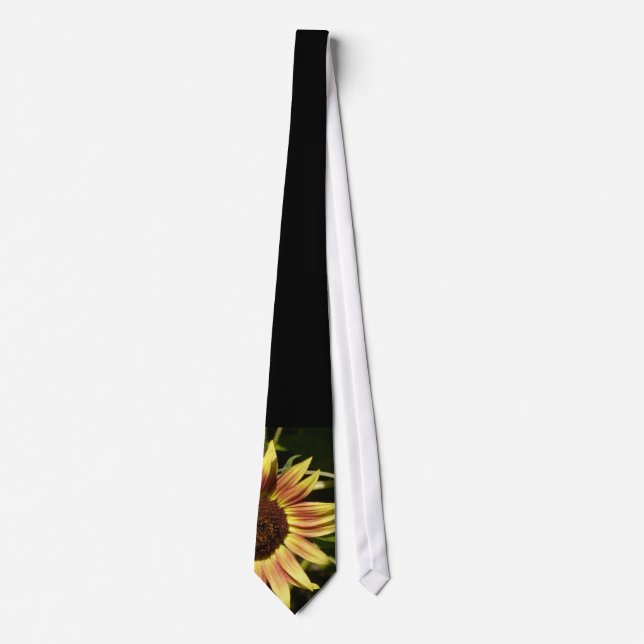 Tawny Pink Sunflower Tie (Front)